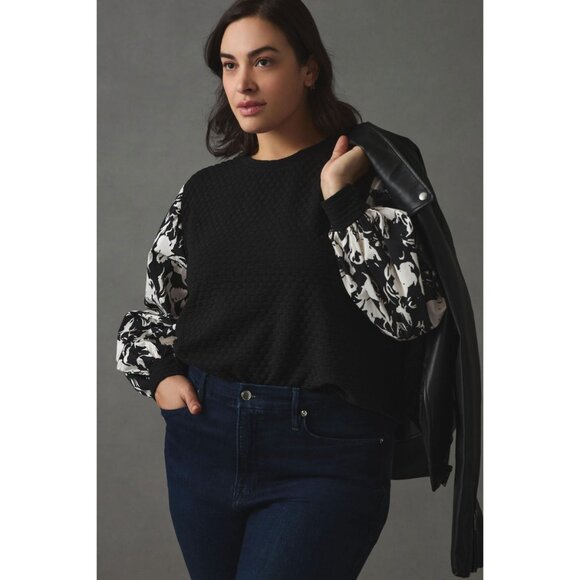 Anthropologie Tops - ANTHROPOLOGIE Porridge Textured Sweatshirt